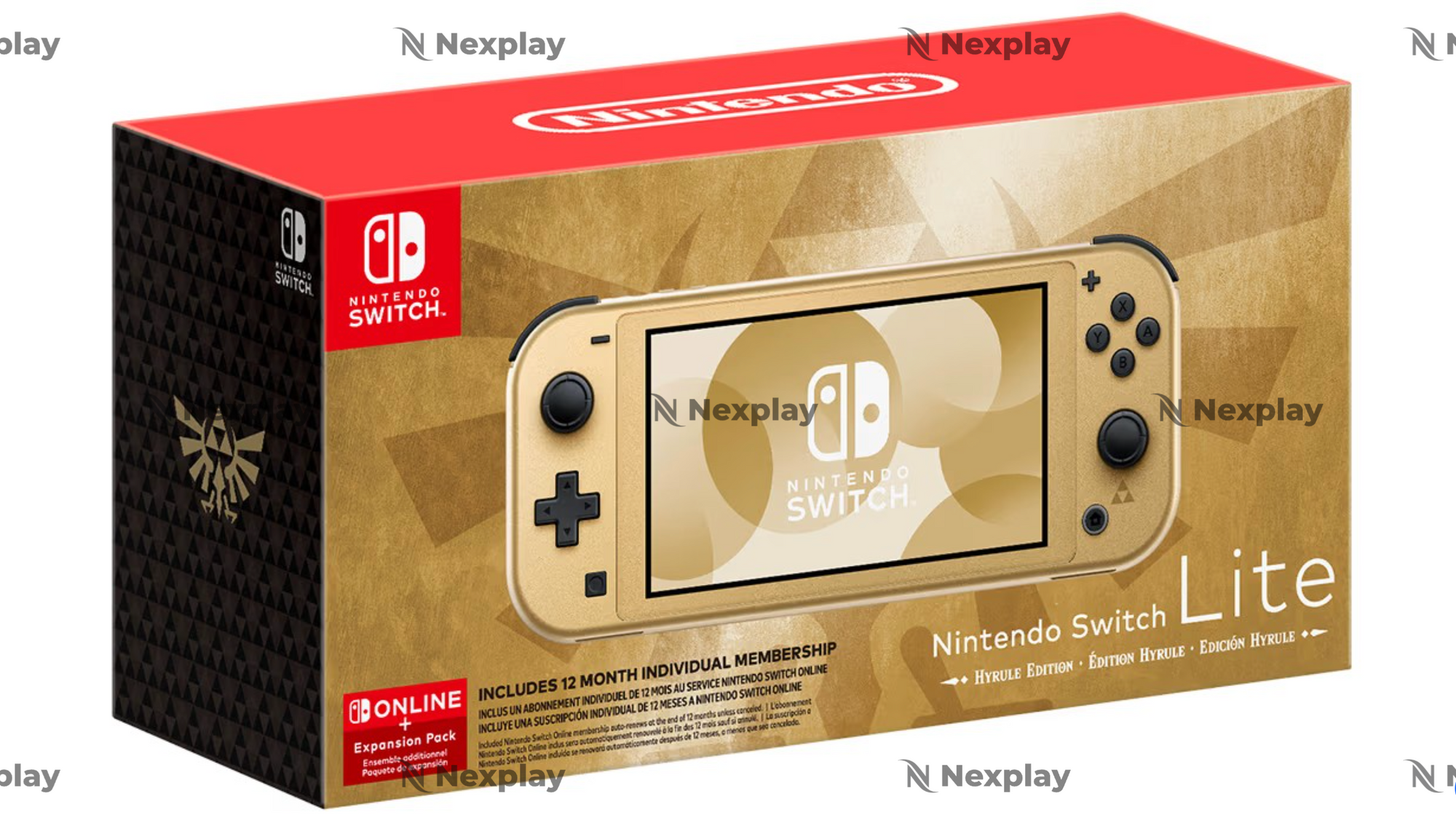Nintendo Switch Lite: Hyrule Edition mit Bonus Nintendo Switch Online + Erweiterungspaket